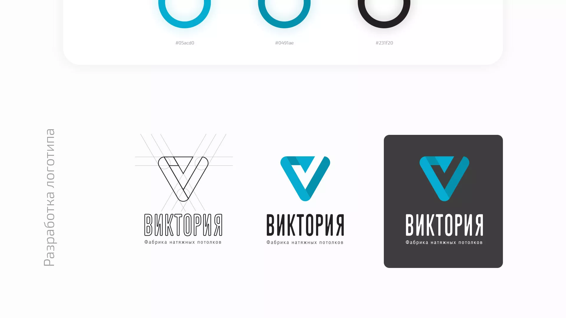 Разработка фирменного стиля компании по продаже и установке натяжных потолков в Котельниках